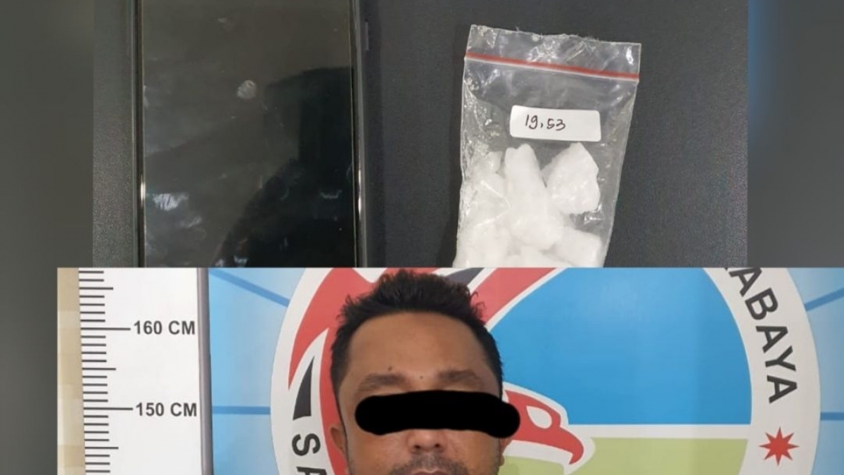 Pelaku dan barang bukti yang diamankan Polisi.