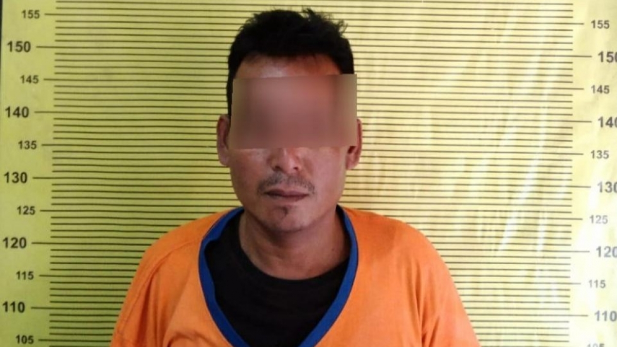 Penadah motor yang diamankan Polisi.