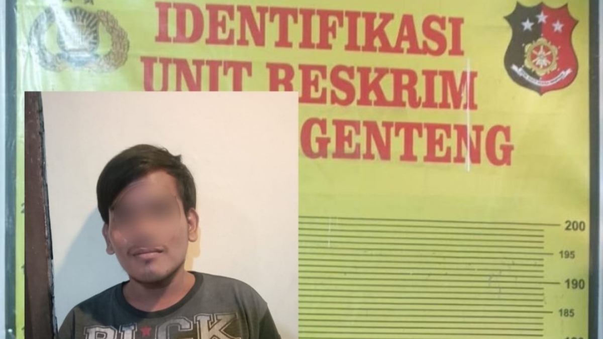 Pelaku pencuri HP yang dibekuk Polsek Genteng.