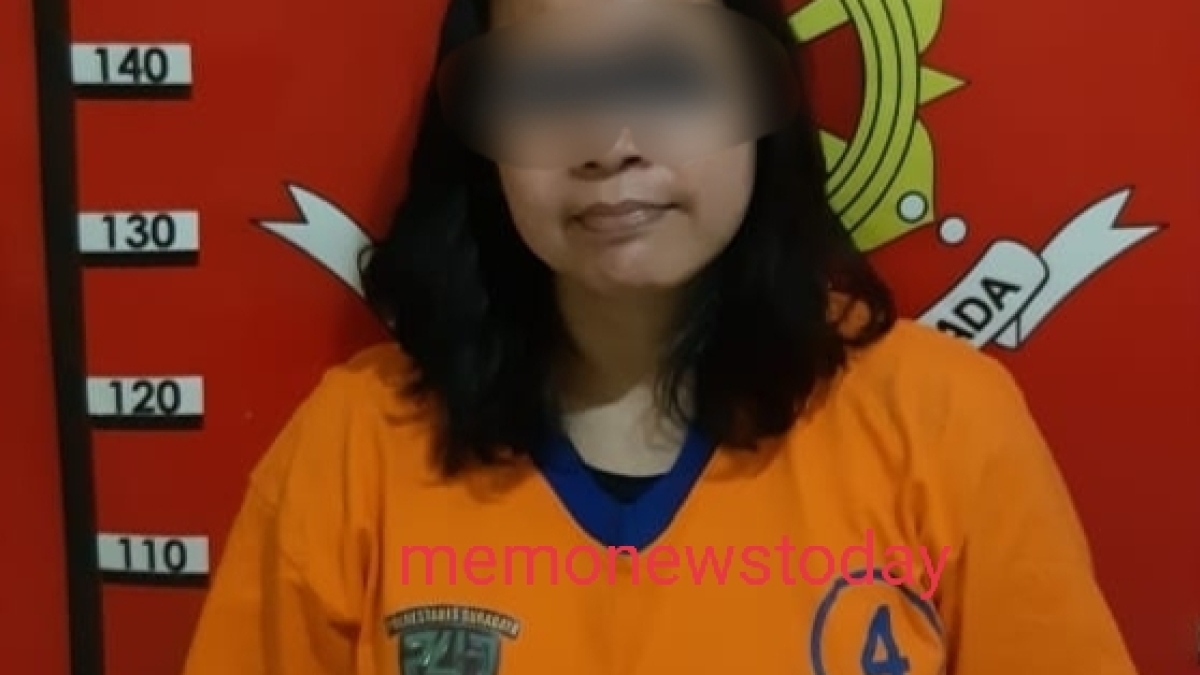 Pelaku yang diamankan polsek Wiyung Surabaya. (Memonewstoday)
