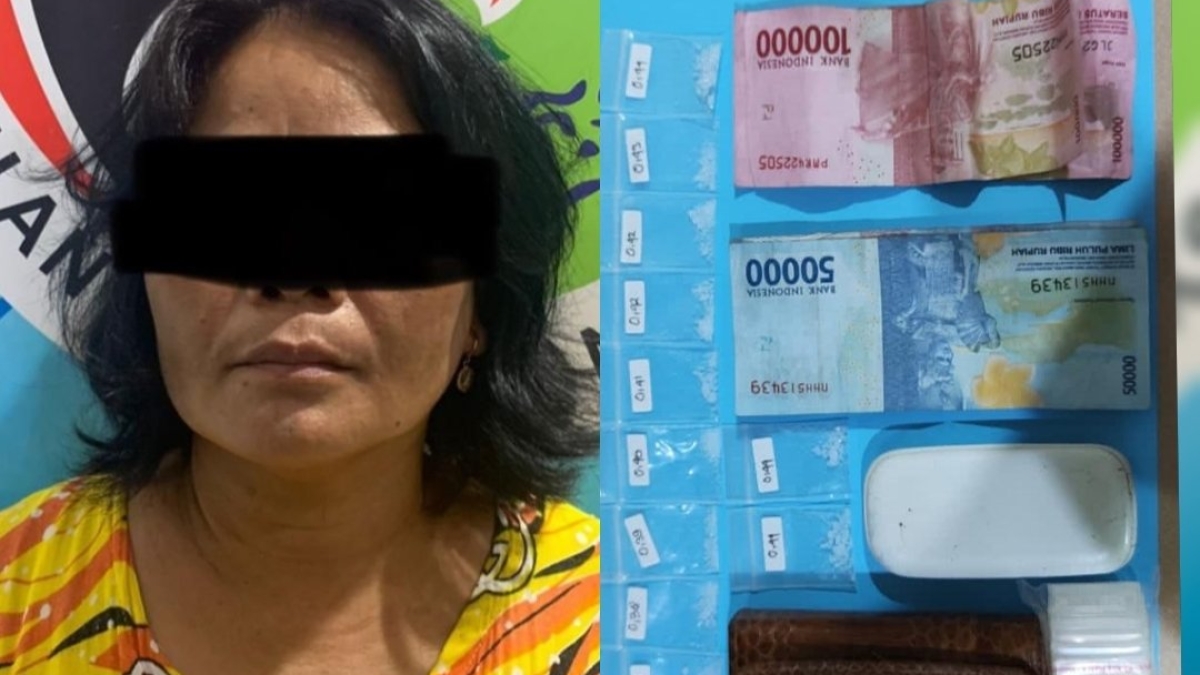 Pelakunya dan barang bukti yang ikut disita.