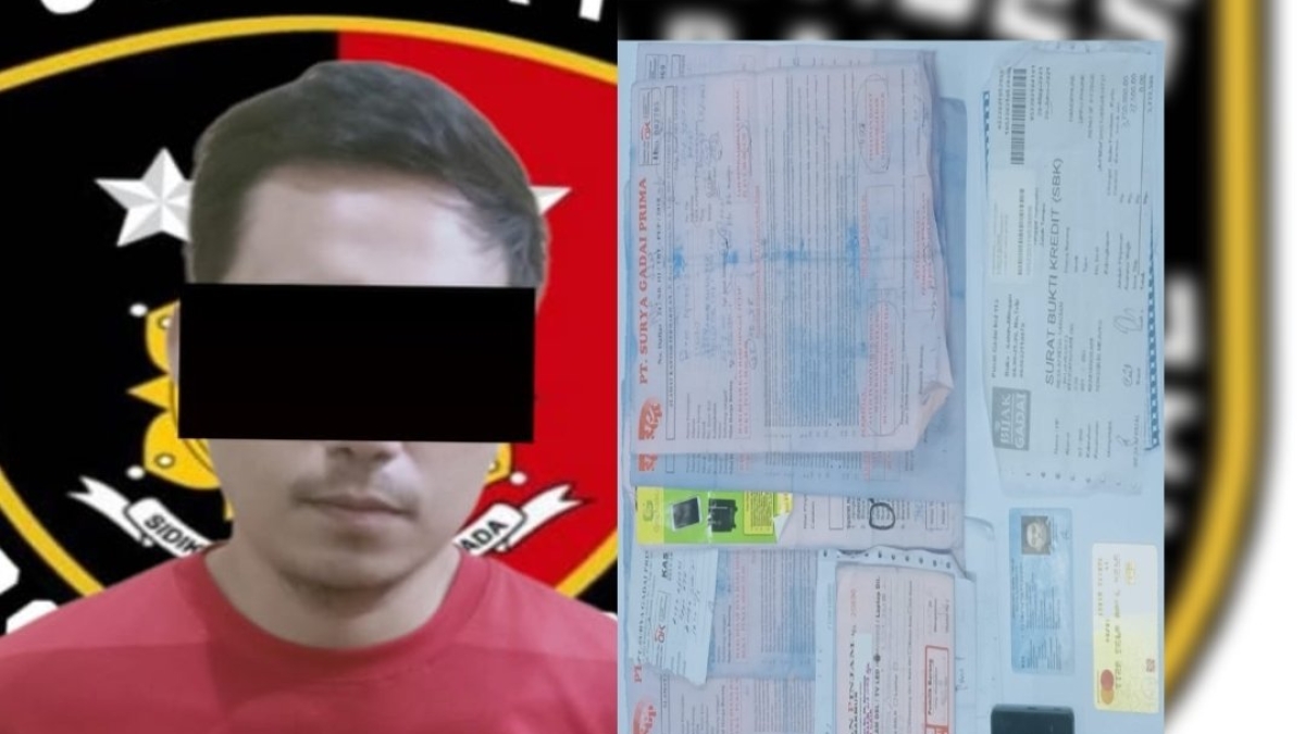 Pelaku pencurian dan barang buktinya.