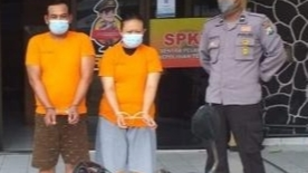 Pasutri yang terlibat pencurian motor.