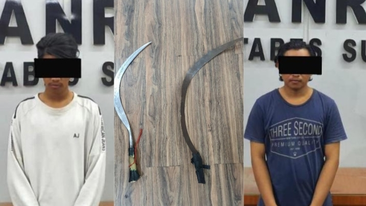Pelaku dan barang bukti.