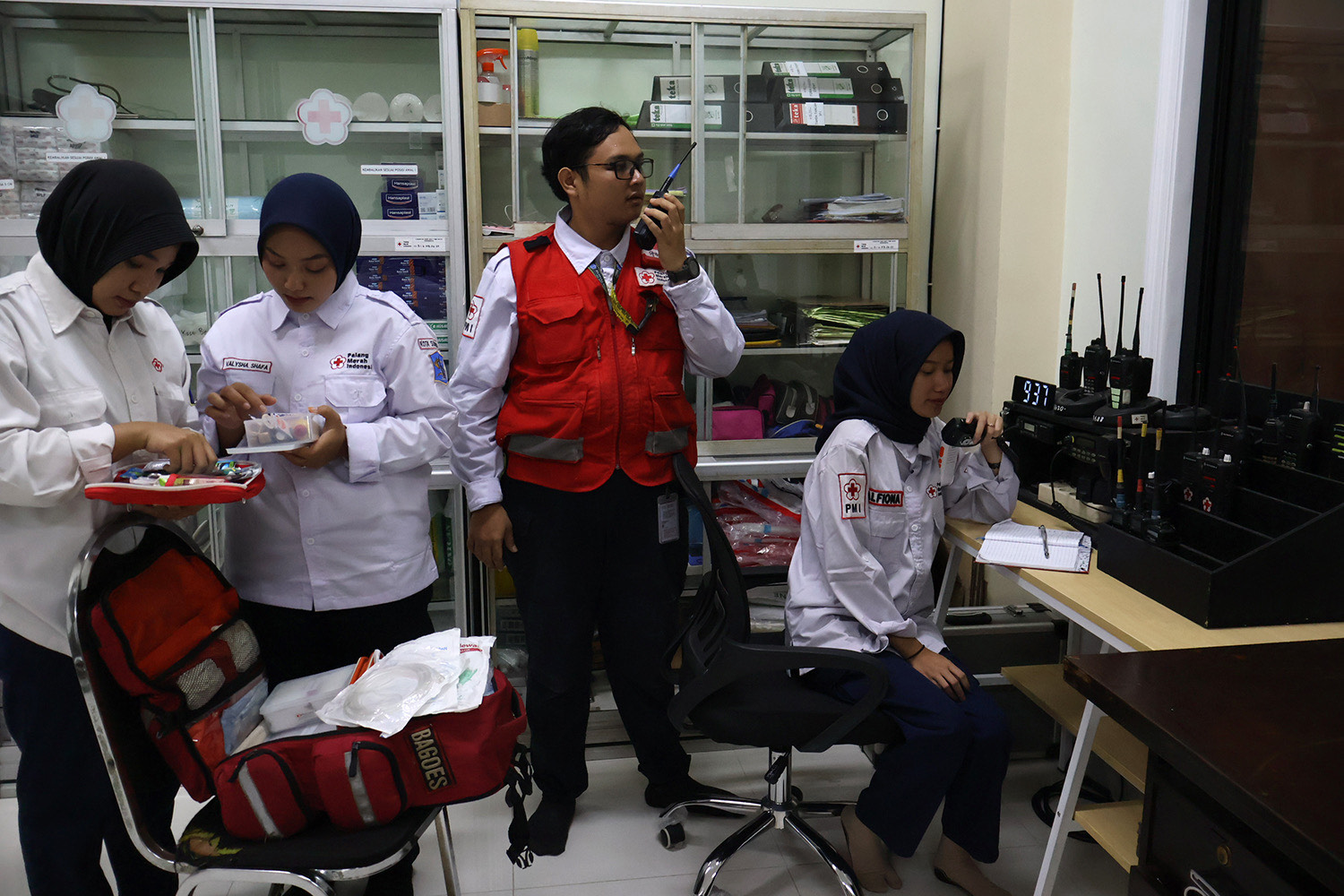 PMI Surabaya yang sudah terhubung dengan layanan 112