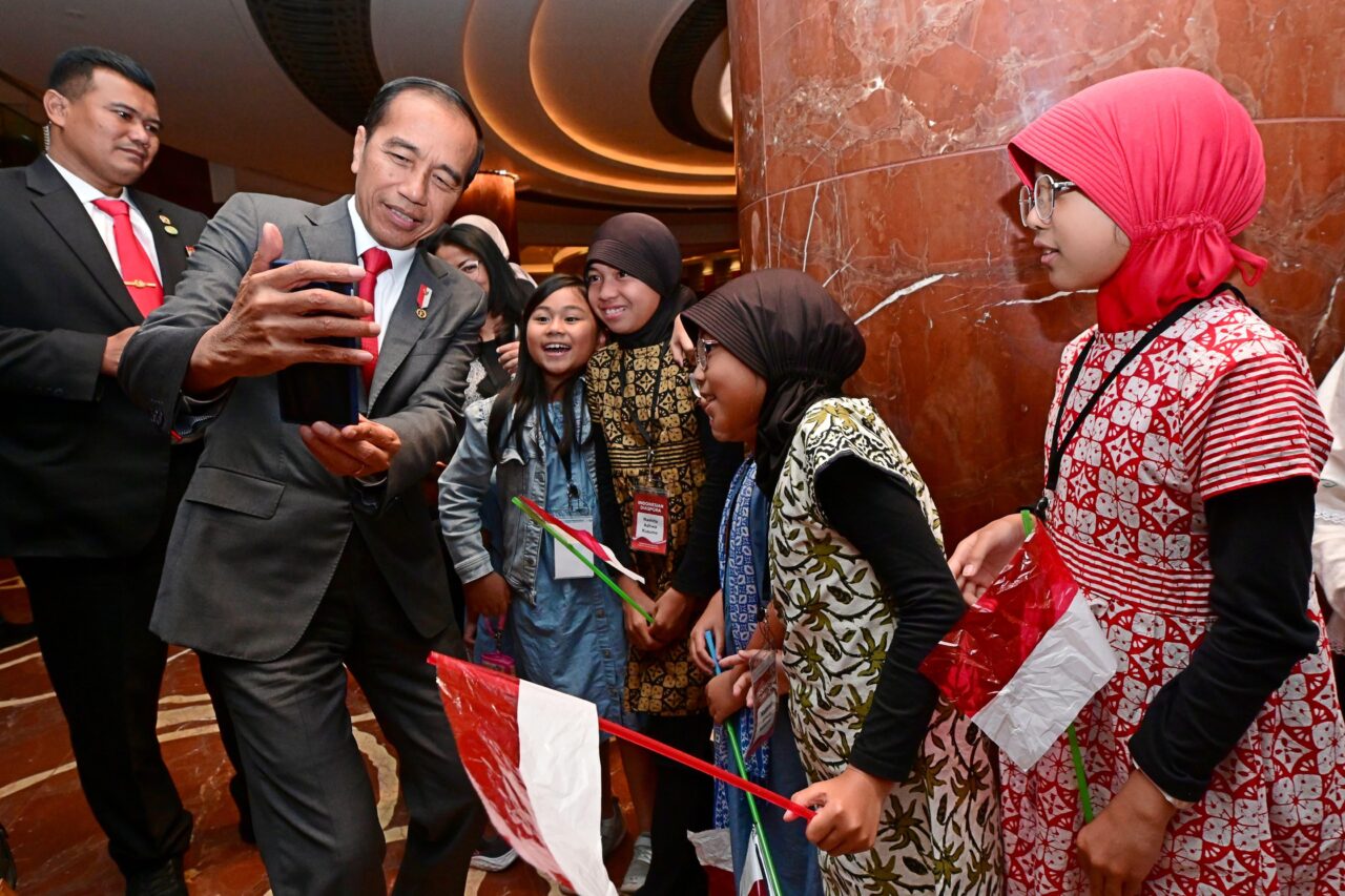 Presiden Joko Widodo di Melbourne, Australia, pada Senin malam, 4 Maret 2024