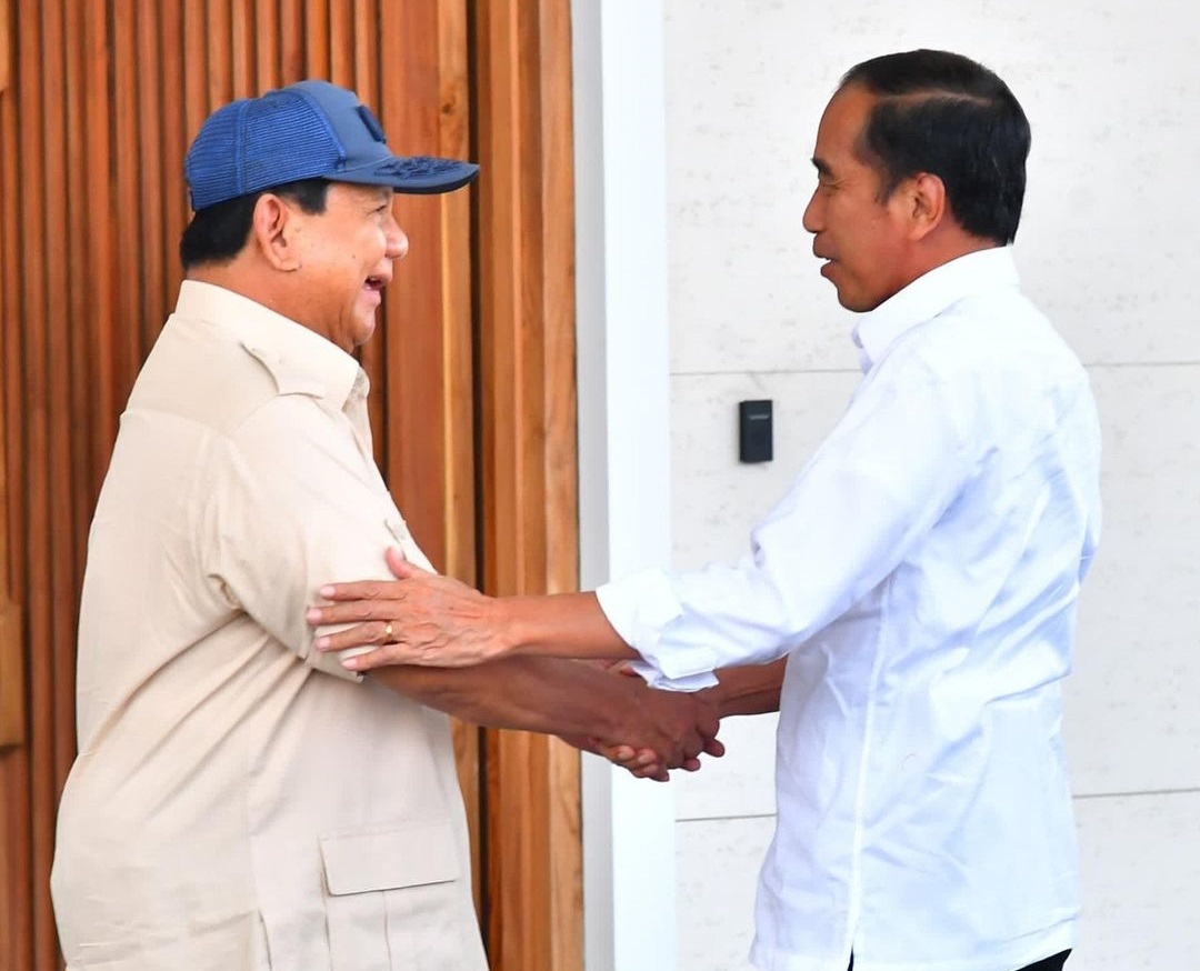 Presiden Jokowi menyambangi Prabowo Subianto (Foto: Instagram Prabowo)