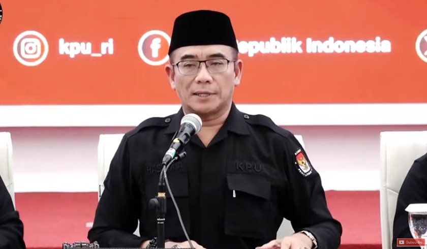 Ketua KPU RI Hasyim Asy'ari umumkan hasil Pilpres 2024 (YouTube KPU RI)