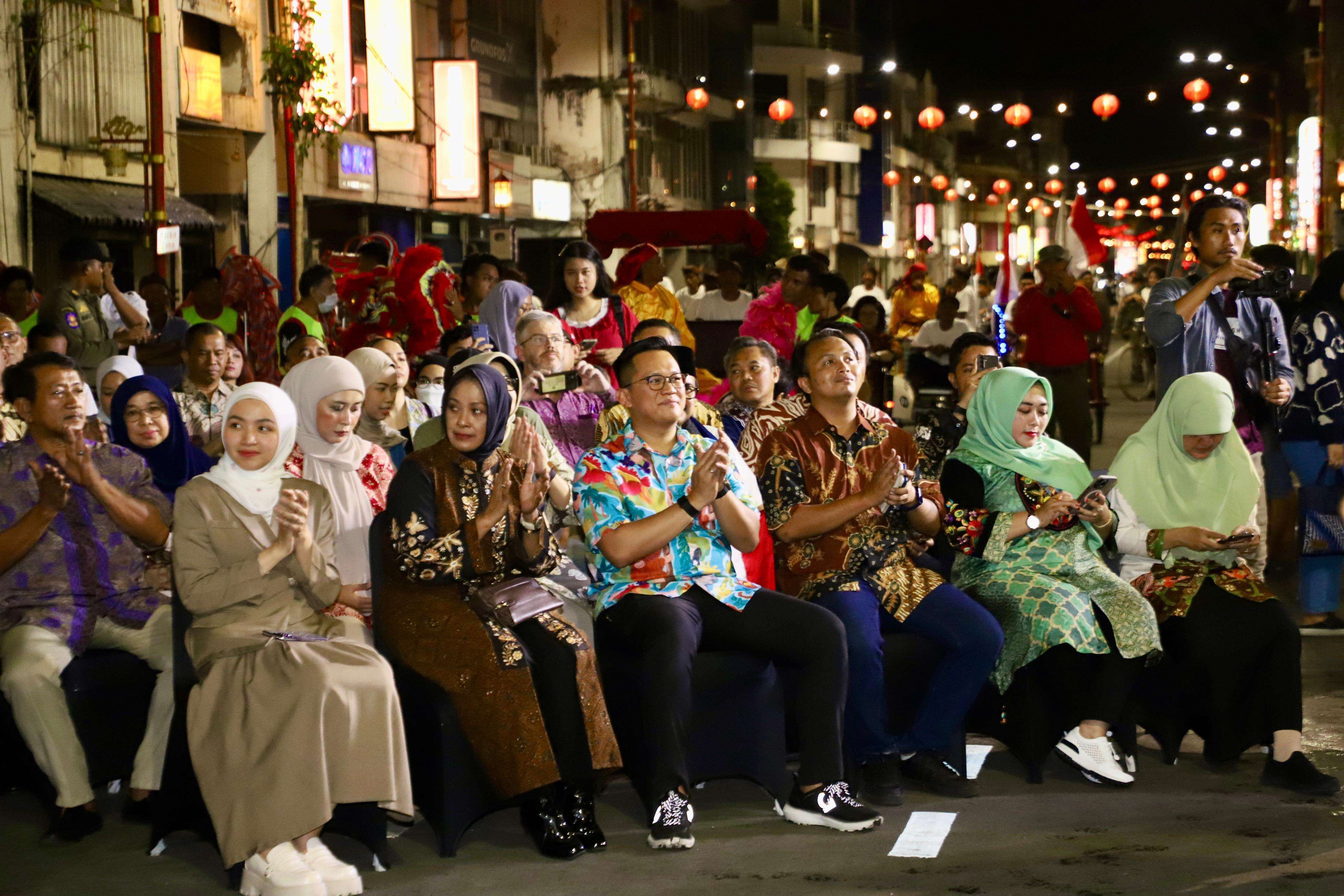 Ketua Kamar Dagang dan Industri (Kadin) Surabaya H.M. Ali Affandi saat peresmian Kota Lama. (Foto: Kadin Surabaya).