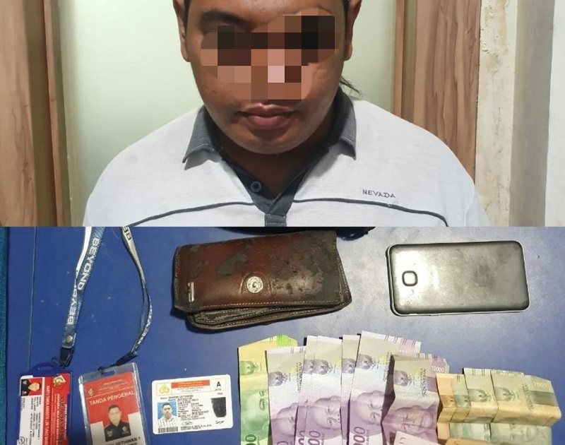 Tersangka pemerasan yang diamankan oleh Satreskrim Polres Tulungagung.