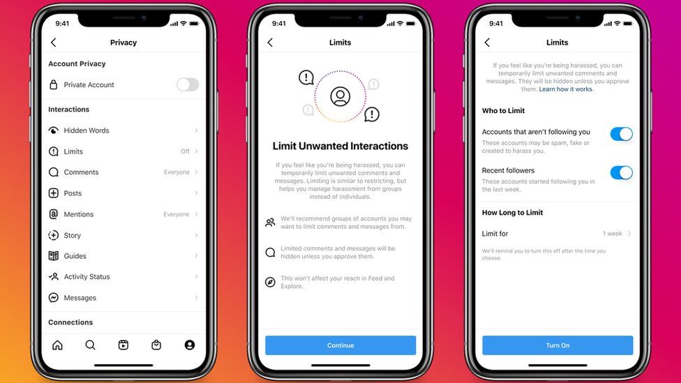 Fitur Limits pada Instagram. (Instagram)