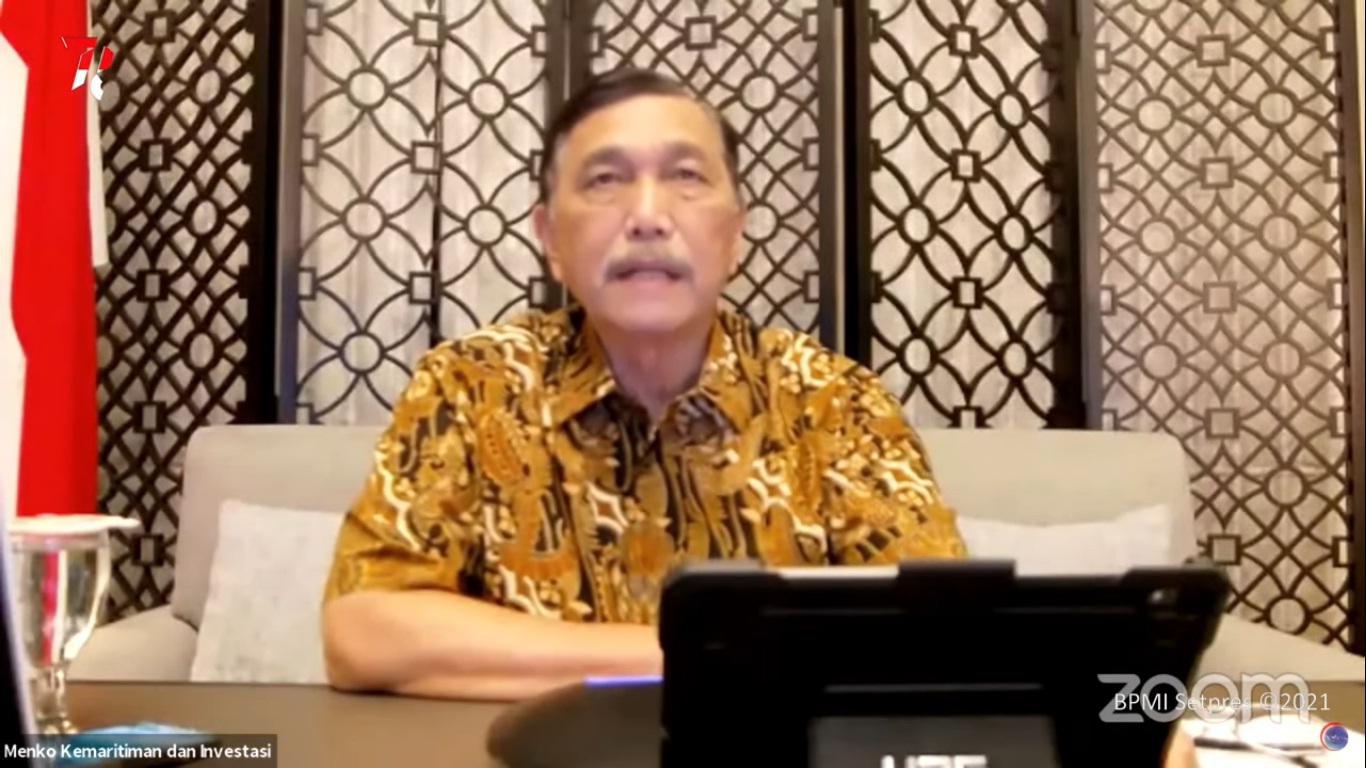 Menteri Koordinator Bidang Maritim dan Investasi (Menko Marinves) Luhut Binsar Pandjaitan.