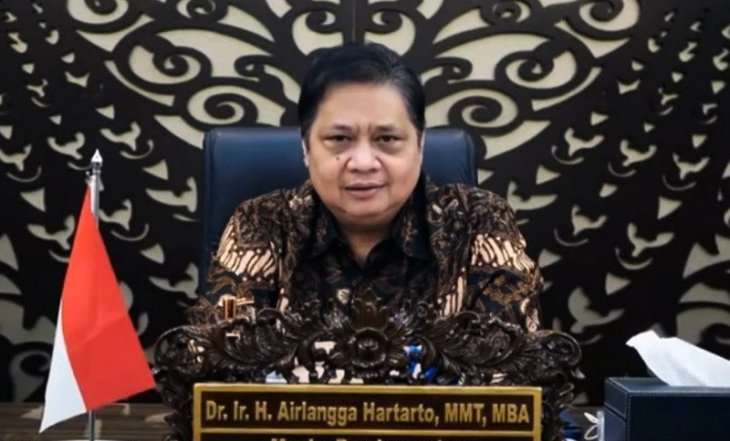  Menteri Koordinator Bidang Perekonomian sekaligus Ketua Komite Penanganan COVID-19 dan Pemulihan Ekonomi Nasional (KPC-PEN) Airlangga Hartarto.