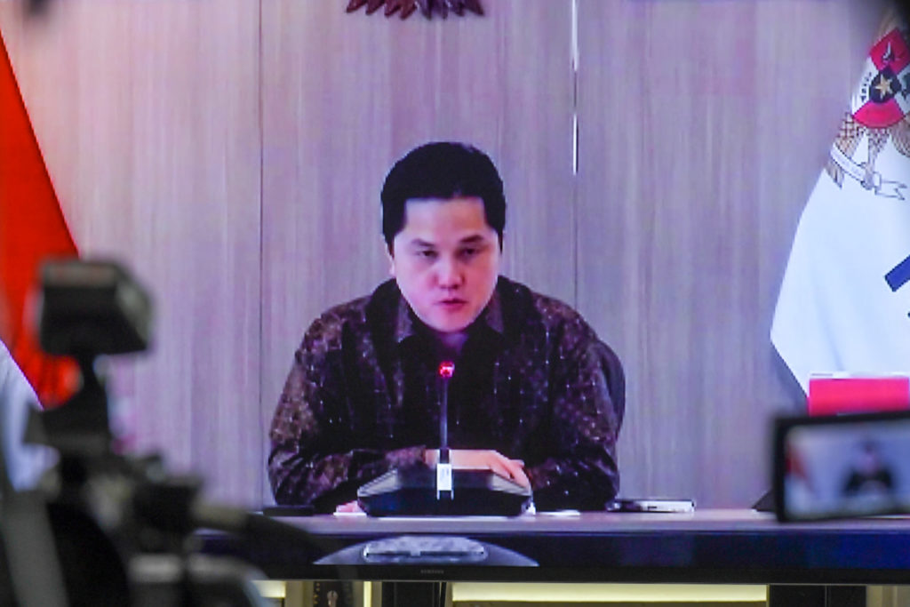 Menteri BUMN Erick Thohir.