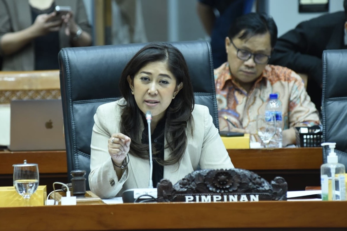 Ketua Komisi I DPR RI Meutya Hafid di Gedung Nusantara II, DPR RI, Senayan, Jakarta, Foto: Jaka/Parlementaria DPR