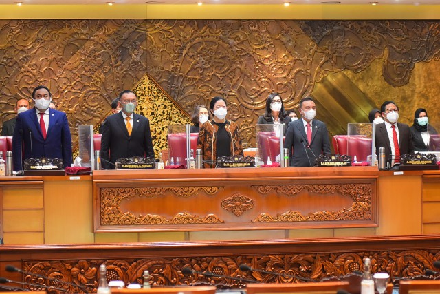 Suasana Sidang Paripurna di DPR.