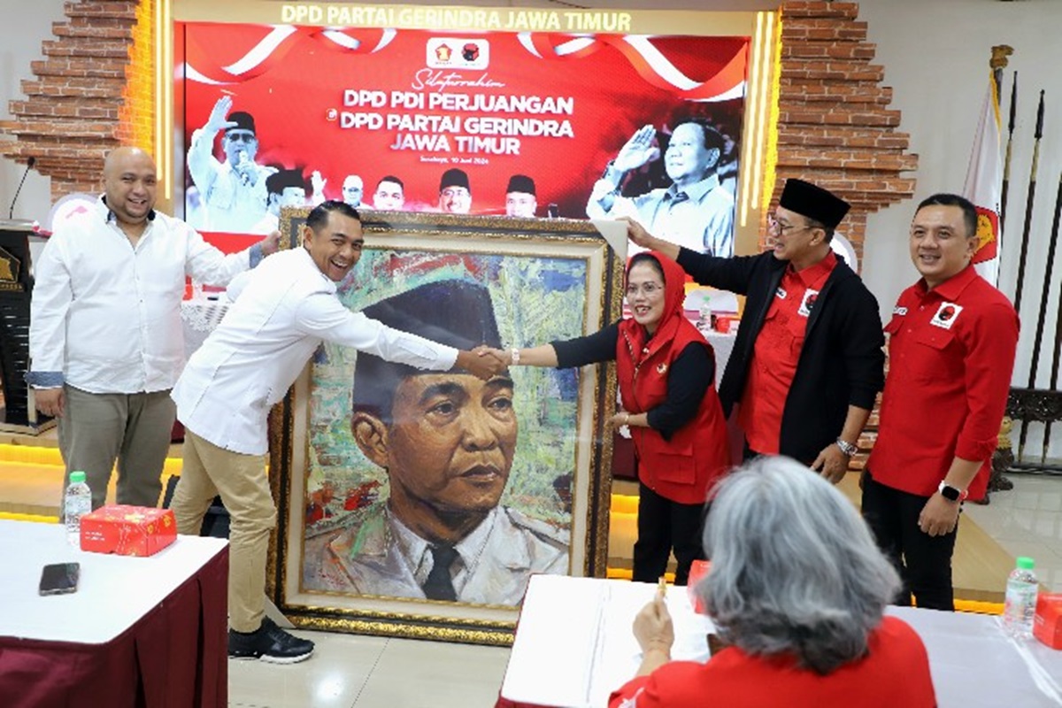 Pertemuan PDIP Jatim dan Gerindra Jatim (Foto: PDIP Jatim)