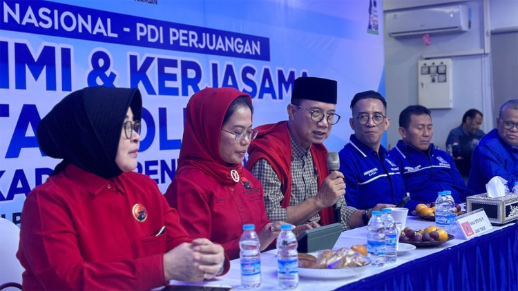 Pertemuan DPD PDIP Jatim dan DPW PAN Jatim terkait Pilkada 2024