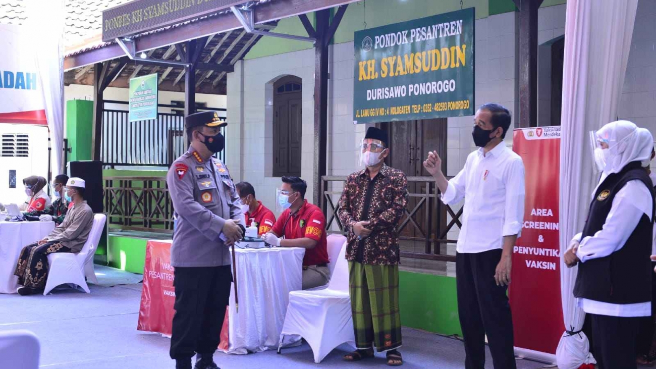 Presiden, Kapolri dan Gubernur Jatim di Ponorogo.