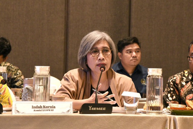 Anggota Komisi XI DPR RI dari PDIP Indah Kurniawati. (Parlementaria DPR)