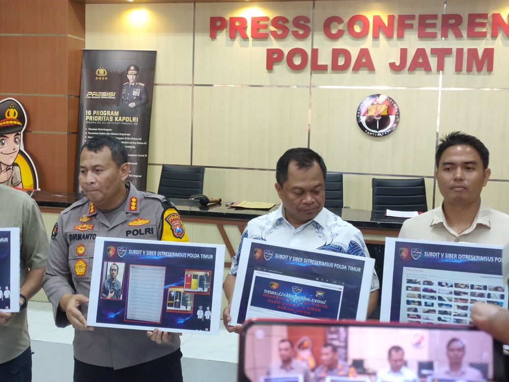 Polda Jatim rilis kasus pornografi yang libatkan warga asal Malang