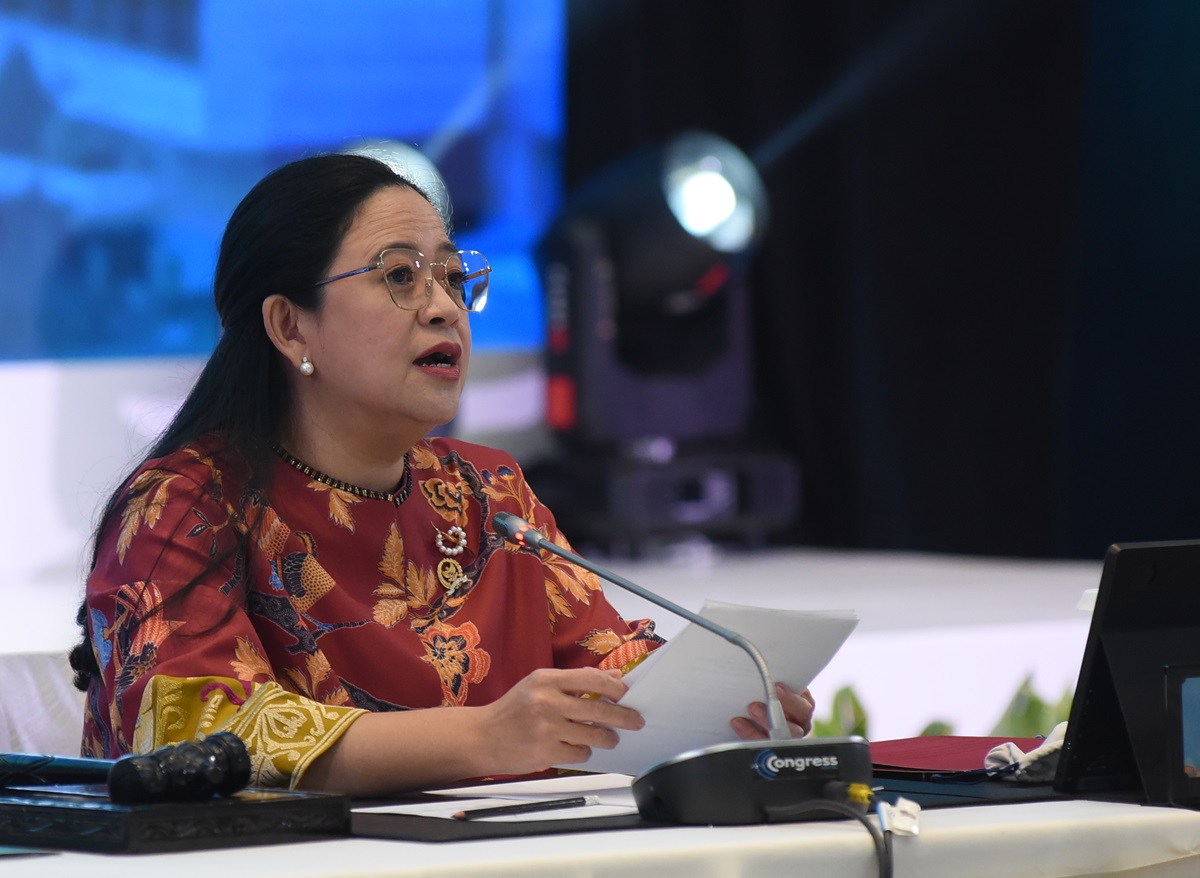 Ketua DPR RI Dr. (H.C.) Puan Maharani di Sidang Kedua Indonesia-Pacific Parliamentary Partnership (IPPP) di Jakarta. Foto : Parlementaria DPR/Arief/Andri 