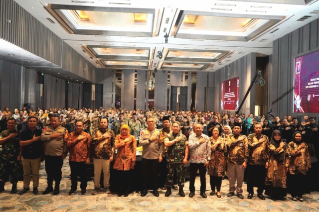 Rapat Pimpinan dan Konsolidasi Wilayah Dalam Penyelenggaraan Pemilu Tahun 2024 KPU Provinsi dan KPU Kabupaten/Kota se Jawa Timur