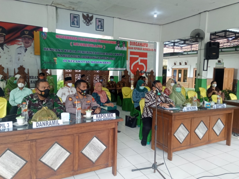 Kecamatan Mojowarno ikuti Musrenbang secara virtual