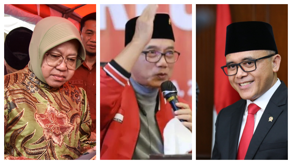 Tri Rismaharini, Budi Kanang, dan Azwar Anas 