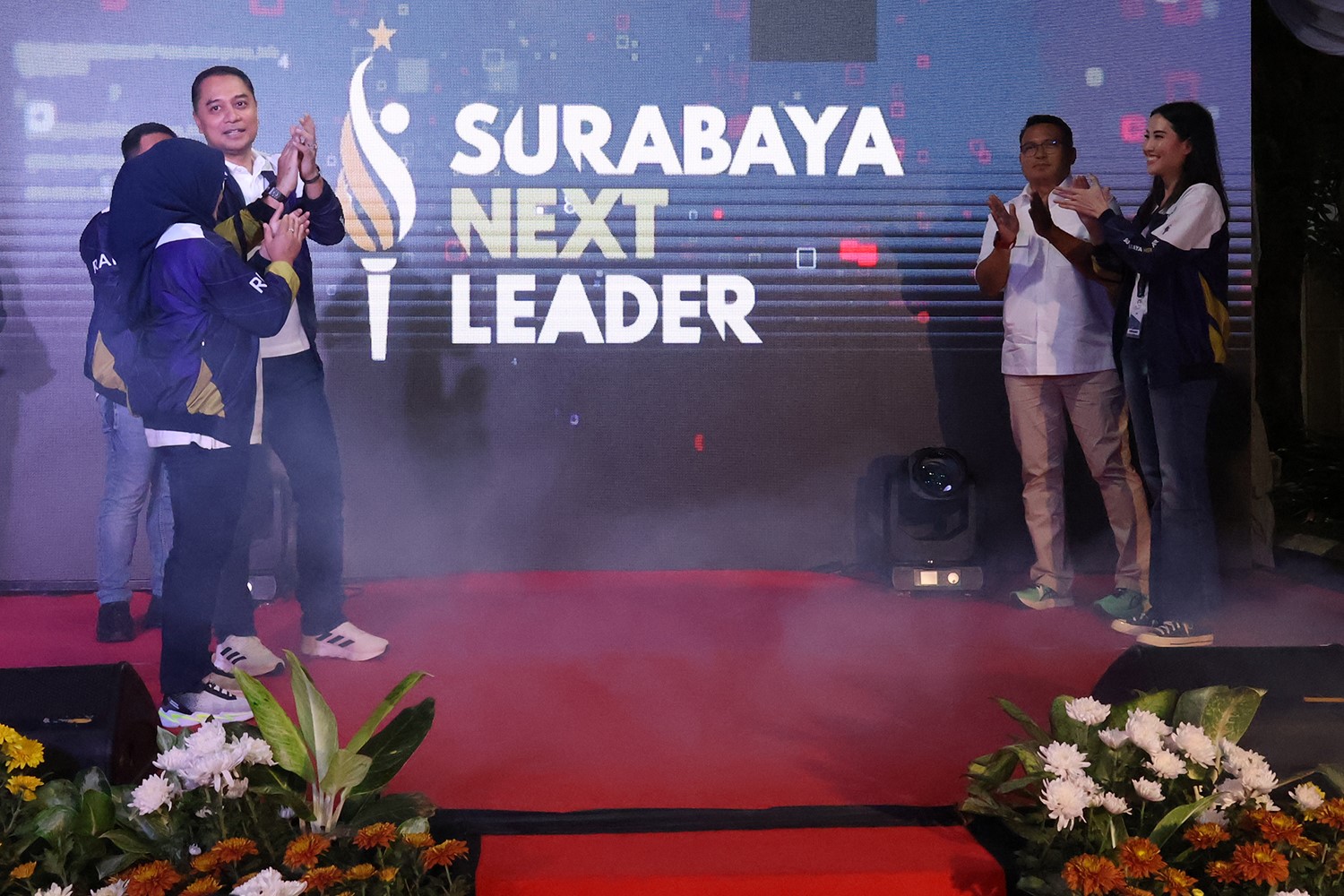 Wali Kota Surabaya Eri Cahyadi meresmikan rumah Surabaya Next Leader (SNL) di Jalan Cimanuk No 27 Surabaya