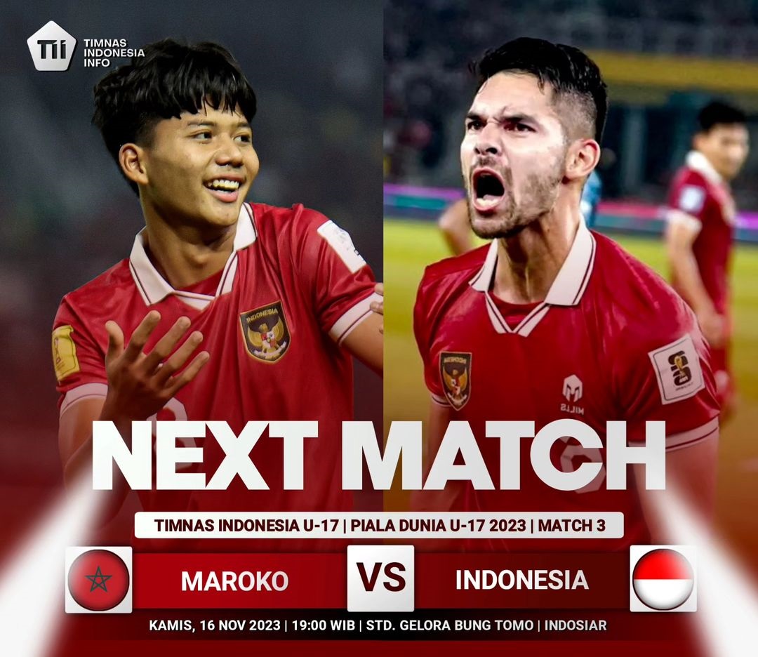 Timnas Indonesia vs Maroko (Foto: Instagram @timnasindonesia info)
