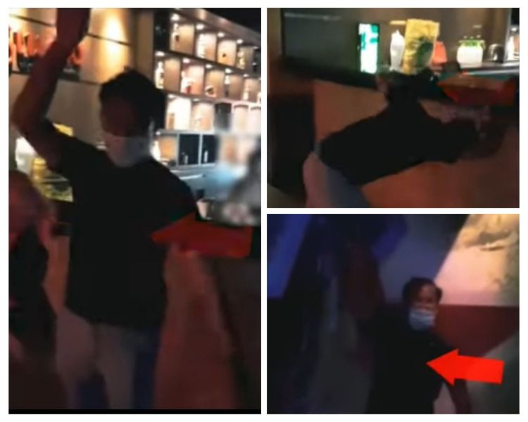 Layar tangkap video yang beredar di YouTube yang menampilkan pria yang belakangan dipastikan sebagai AKP David Sinaga, Kasat Narkoba Polres Pematangsiantar nonaktif.