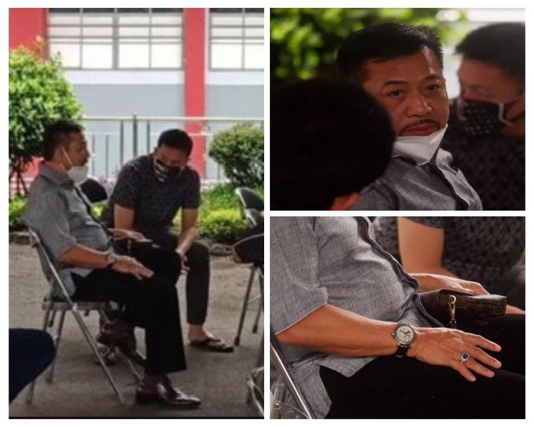 Penampilan Setnov di Lapas Sukamiskin saat mengikuti tes swab, beberapa waktu lalu. | ist
