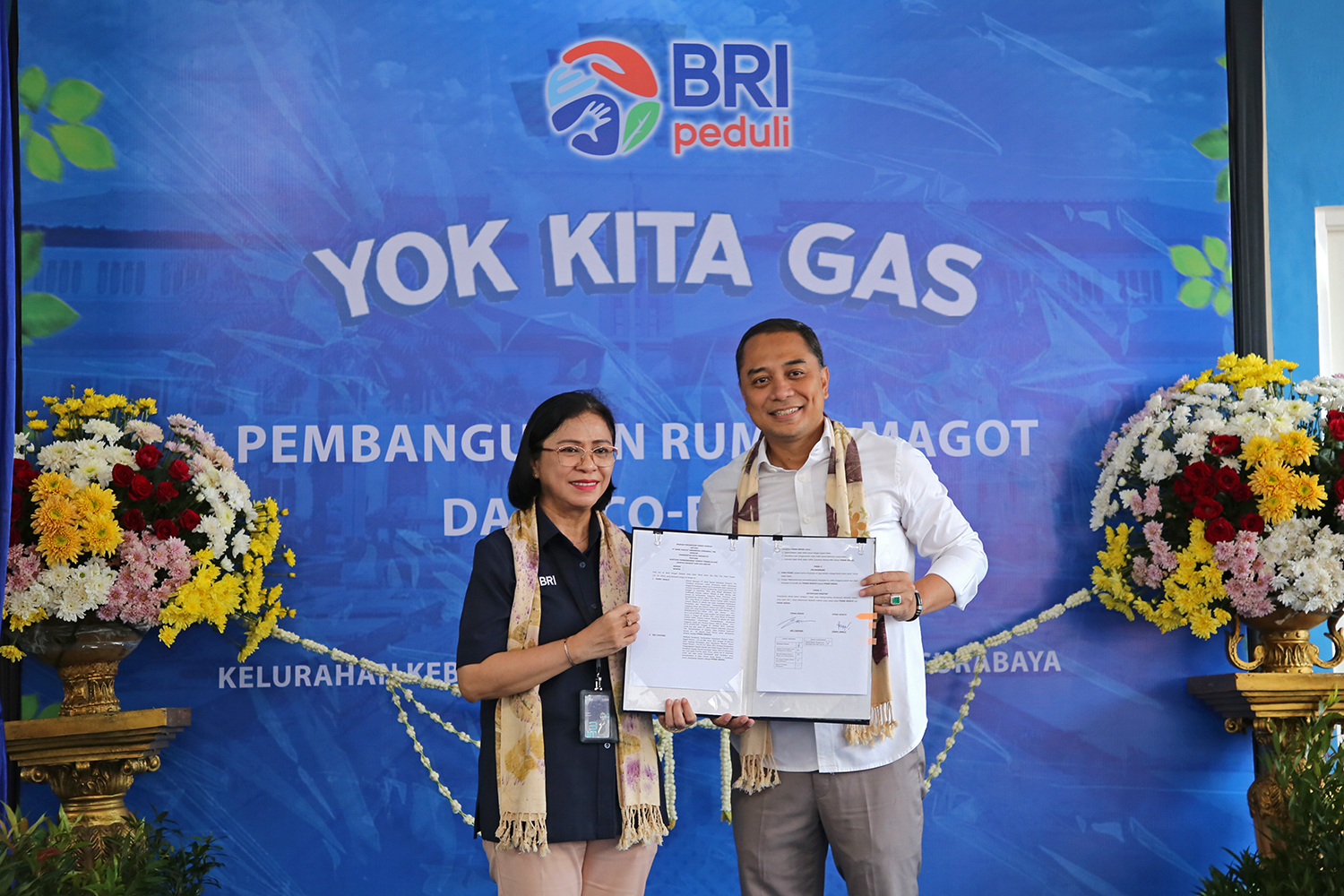 Wali Kota Surabaya Eri Cahyadi meresmikan Rumah Maggot dan Eco Enzim 