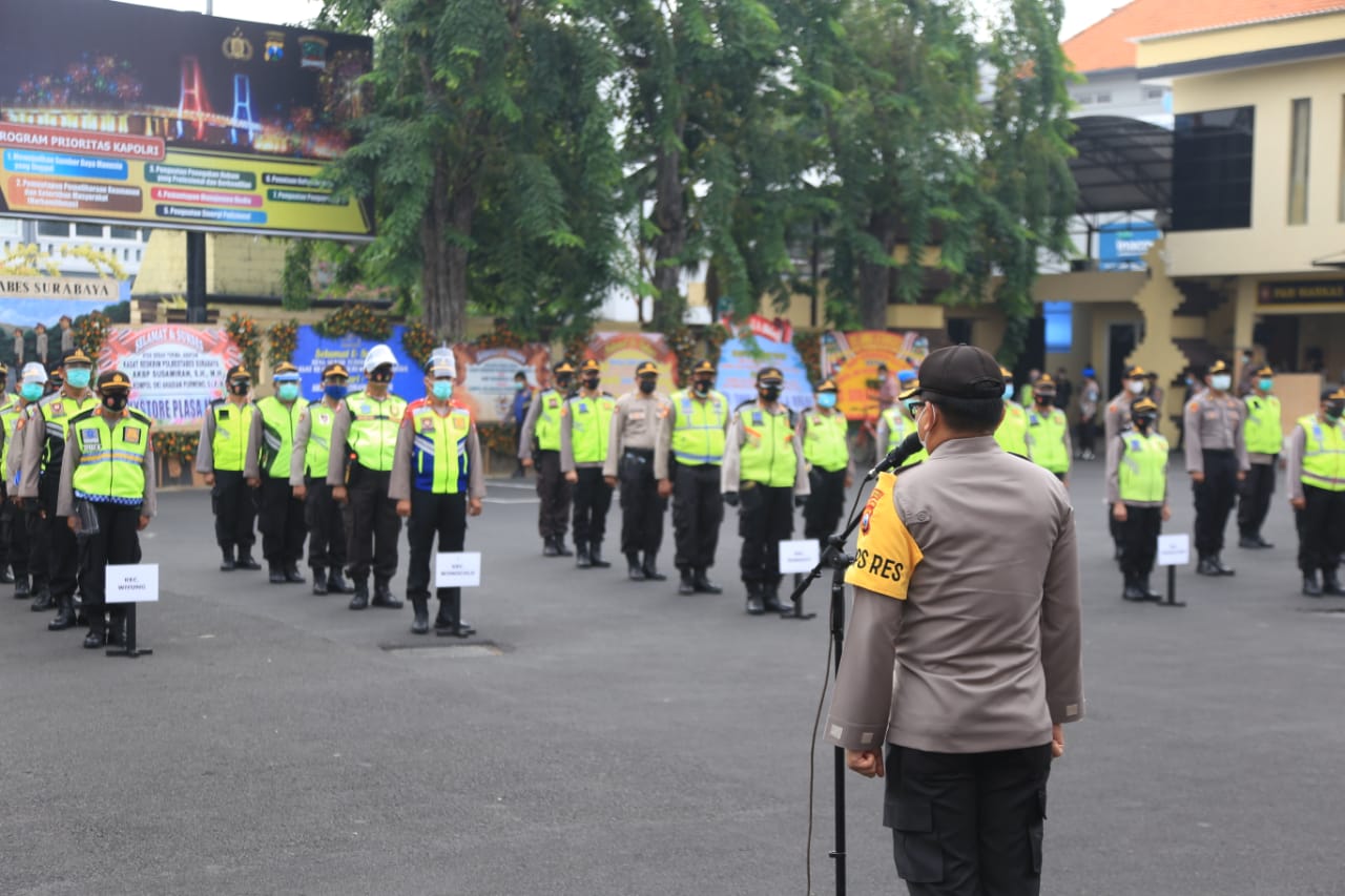 Apel kesiapan Pilwali Kota Surabaya sebelum melakukan test swab