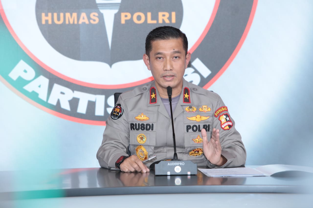 Karo Penmas Divisi Humas Polri Brigjen Rusdi Hartono saat jumpa pers di Gedung Humas Polri, Jakarta Selatan, Selasa (26/1/2021).