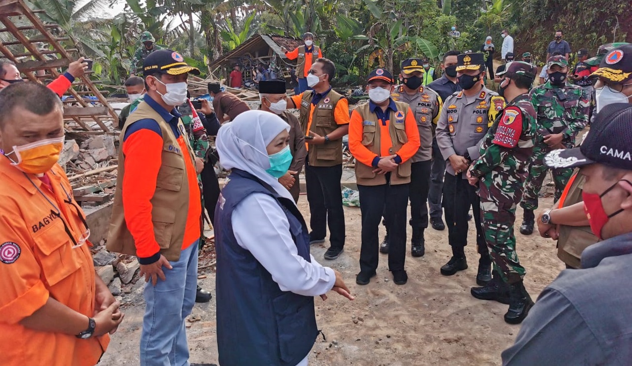 Forkopimda Jawa Timur meninjau posko bencana alam Gempa Bumi