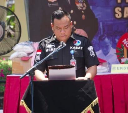 Kasat Narkoba Polrestabes Surabaya AKBP Memo Ardian.