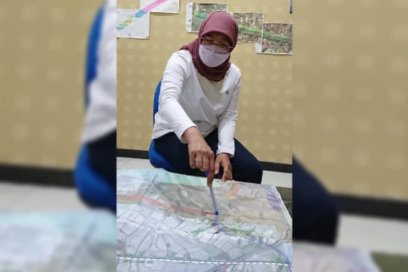 Kepala Dinas Pekerjaan Umum Bina Marga dan Pematusan (DPUBMP) Surabaya, Erna Purnawati.