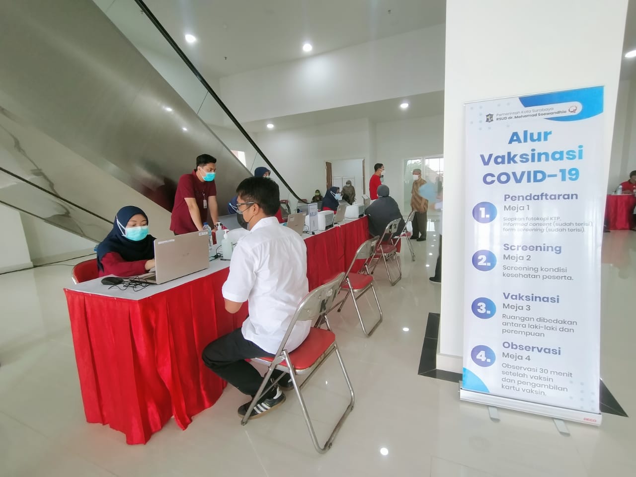 dokumentasi vaksinasi Kota Surabaya