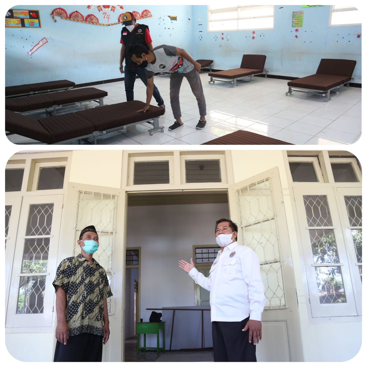 Foto atas adalah Rumah Sehat di SDN 3 Gading, Tambak Sari. Sedangkan foto bawah adalah Rumah Sehat di Jalan Nias Surabaya.