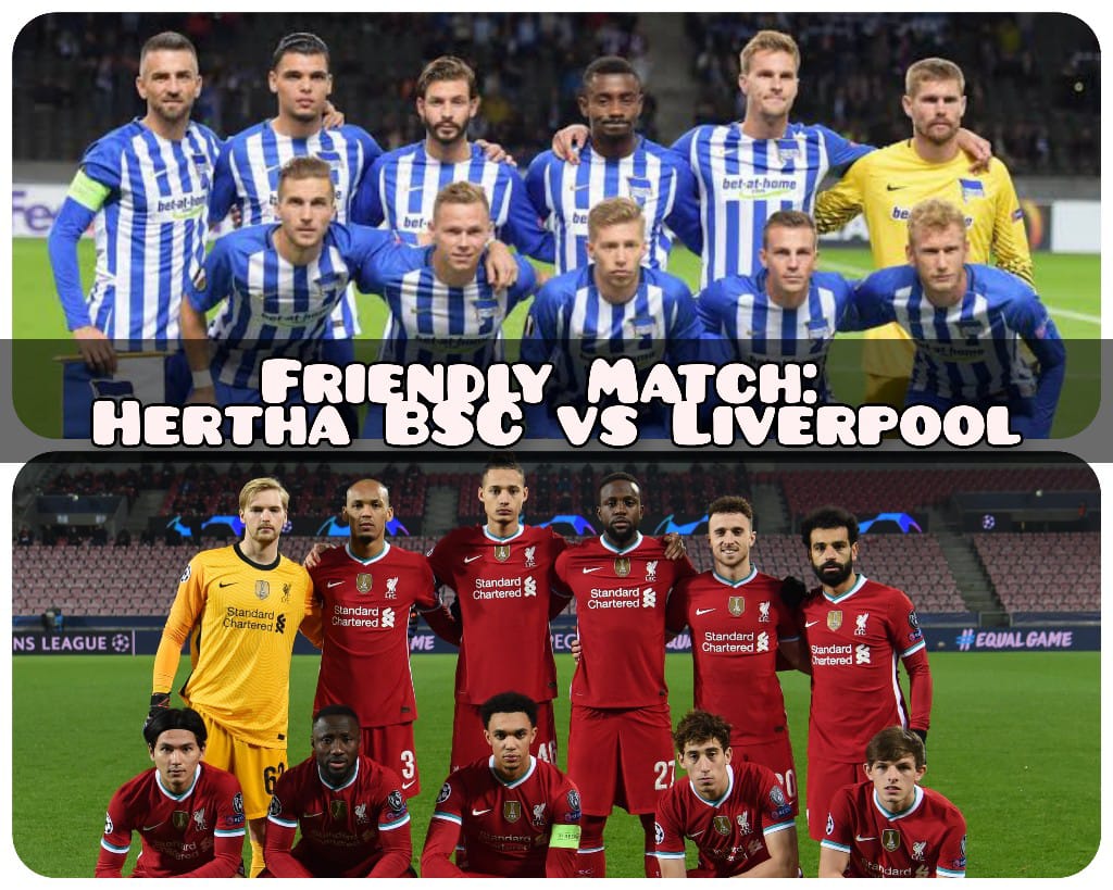 Hertha Berlin vs Liverpool. (Twitter)