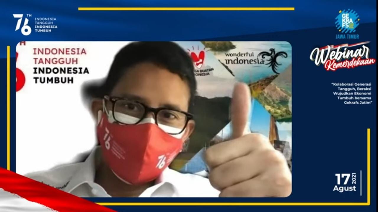 Menteri Pariwisata dan Ekonomi Kreatif (Menparekraf) RI, Sandiaga Salahudin Uno.