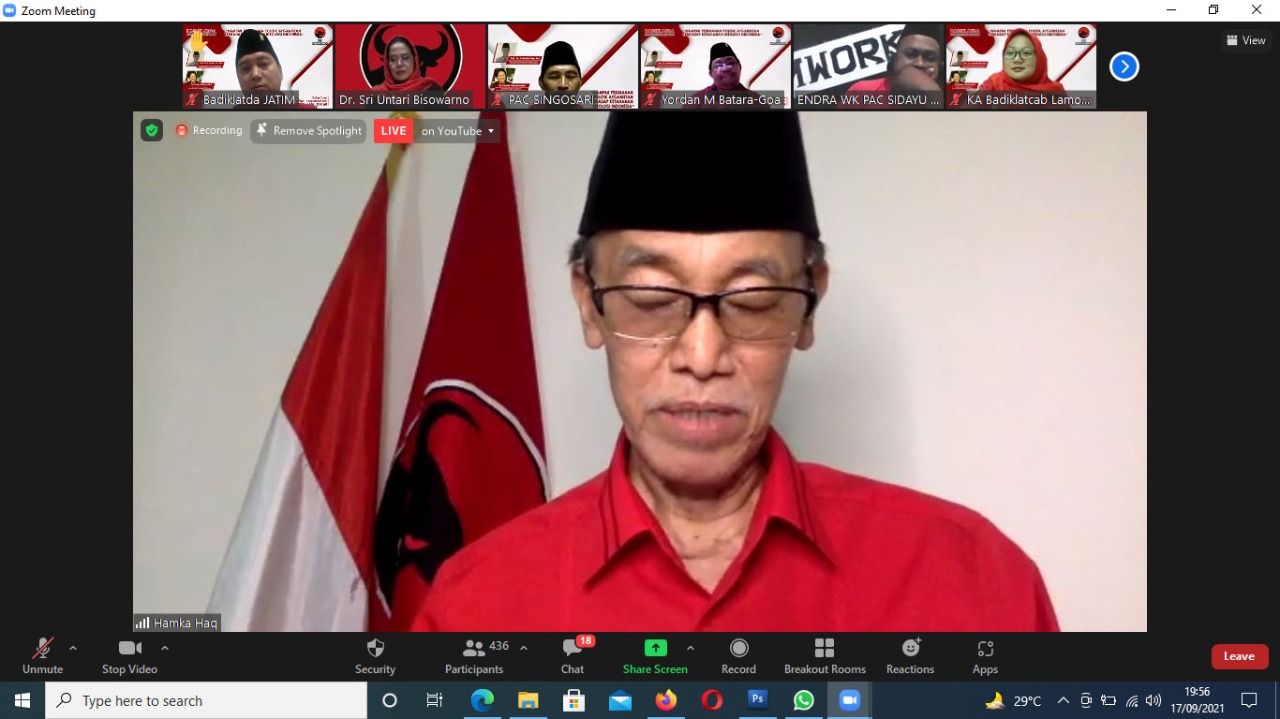 Ketua DPP PDI Perjuangan Hamka Haq. 