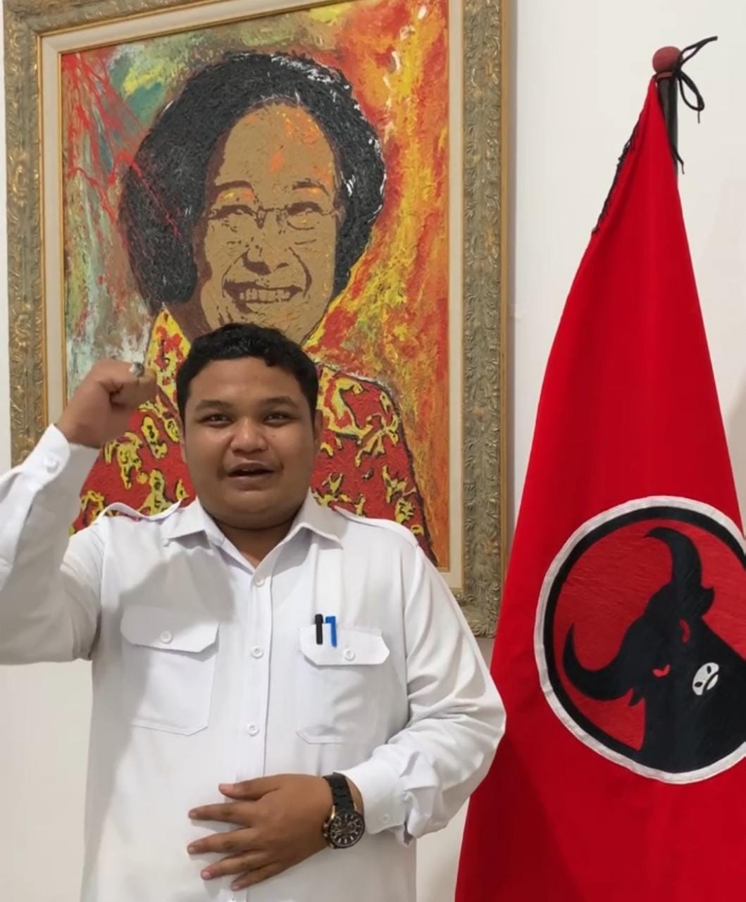 Wakil Sekretaris DPC PDI Perjuangan Kota Surabaya Achmad Hidayat.