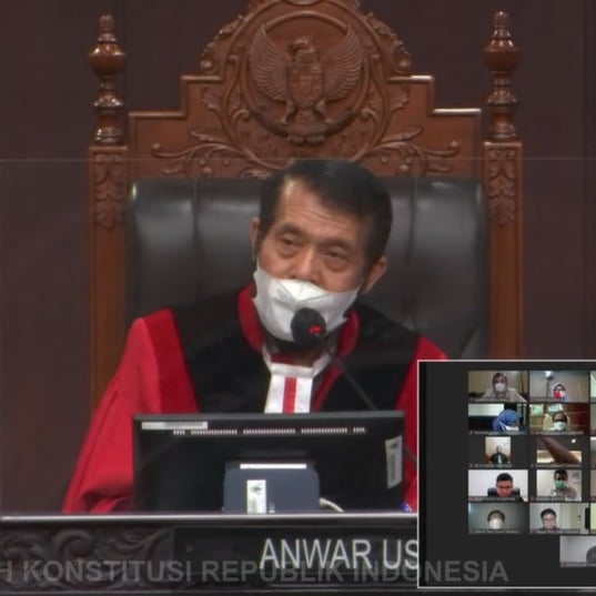 Ketua Mahkamah Konstitusi Anwar Usman.