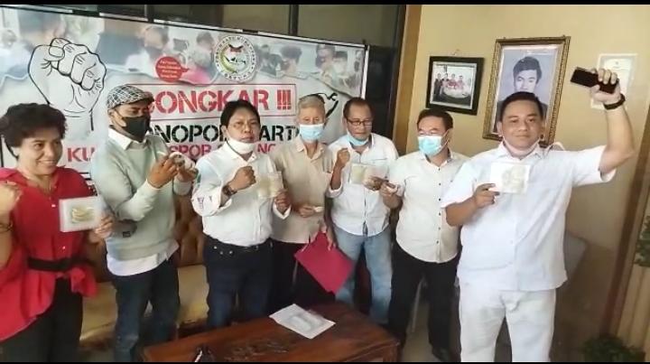 Suasana acara Bongkar Monopoli Kartel Kuota Ekspor Sarang Walet. 