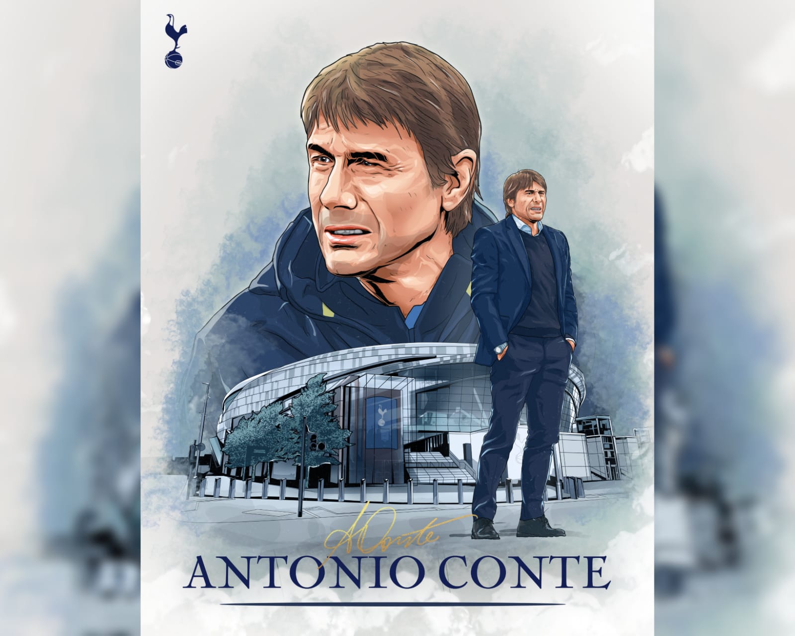 Manajer baru Tottenham Hotspurs Antonio Conte. (Twitter @SpursOfficial)