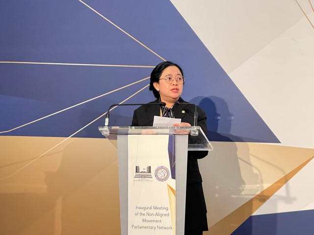 Ketua DPR RI Puan Maharani dalam Forum Inter Parliamentary Union (IPU) General Assembly ke-143 di Madrid, Spanyol. (DPR)