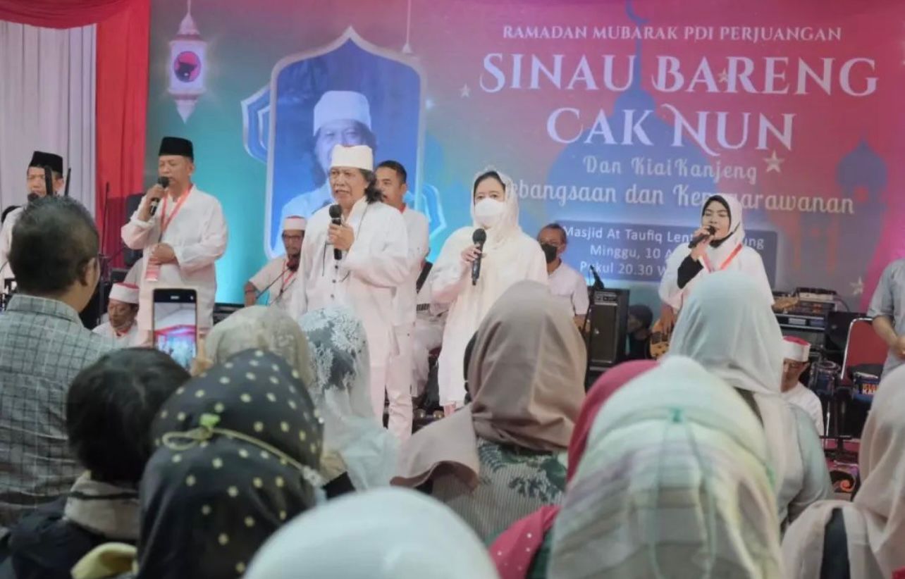  ‘Sinau Bareng Cak Nun’ di Masjid At-Taufiq, Sekolah Partai PDI Perjuangan.